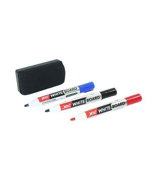 Set 3 Markere Si Burete Tabla Magnetica (1-1M) En-gross
