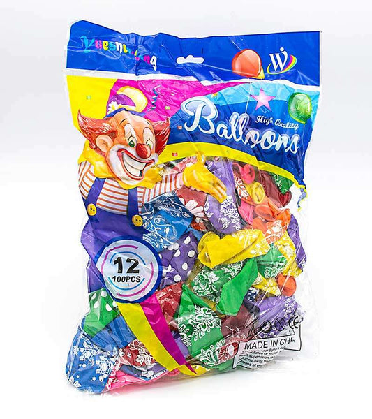 Baloane Cu Flori (100 Buc/Set) En-gross