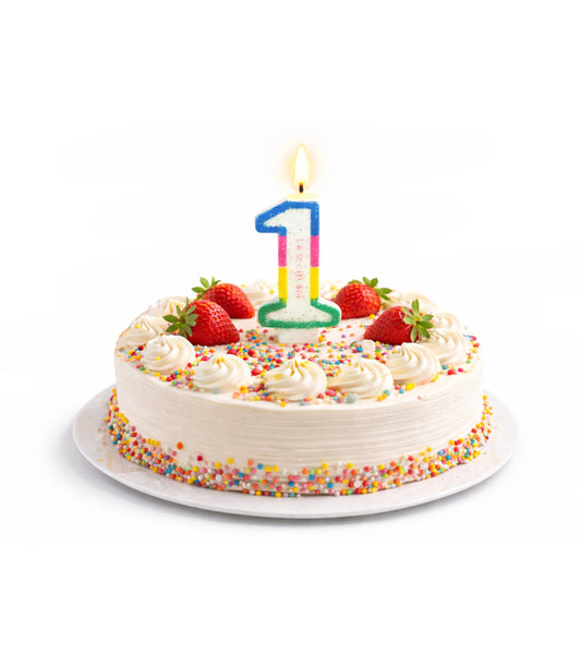 Lumanare cifra 1 pentru tort En-gross (12 buc/cutie)