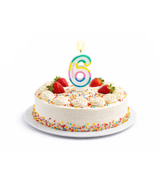 Lumanare cifra 6 pentru tort En-gross (12 buc/cutie)