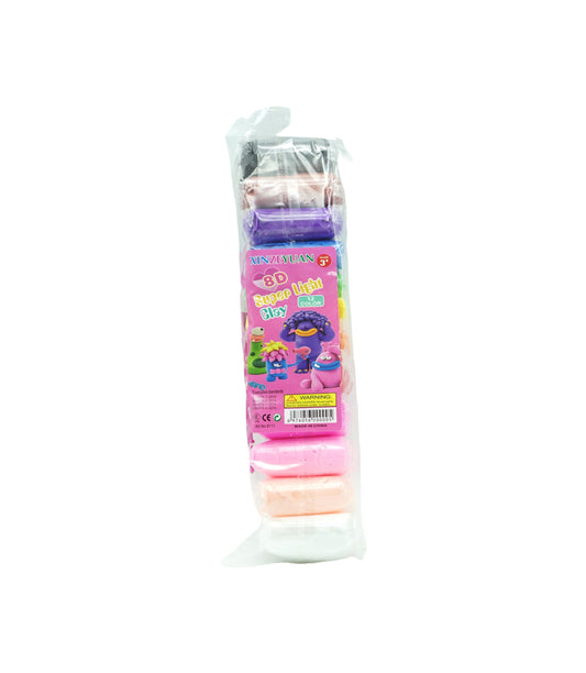Plastilina colorata pernute "80GR" (12 buc/set) En-gross