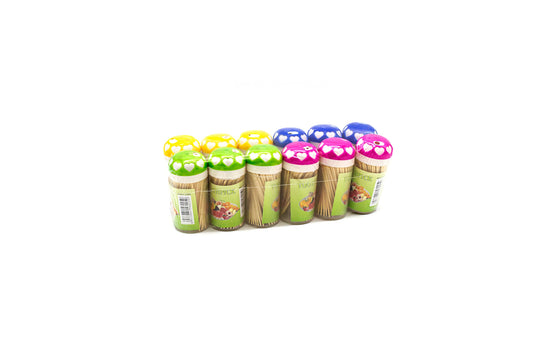 Scobitori Din Bambus Tub Rotund (12 buc/set) En-gross