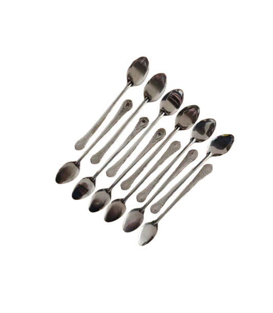 Lingurite Cu Coada Lunga Inox En-gross (12 Buc/Set)