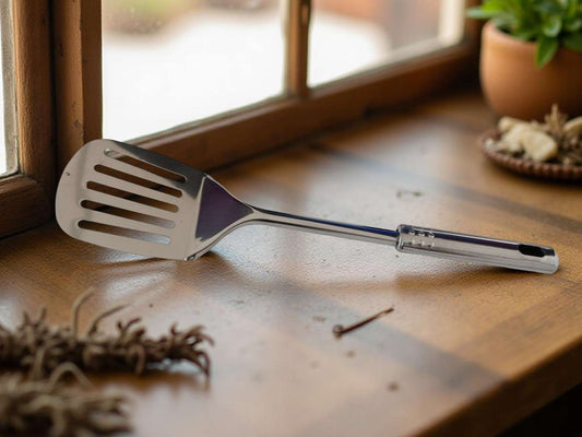 Spatula Pentru Gratar Cu Fante Inox En-gross (400 Buc/Bax)