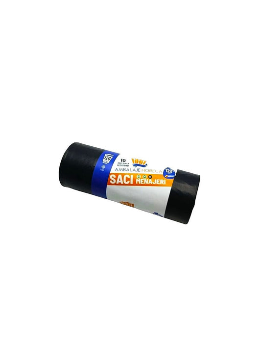 Rola Saci Menajeri 120 L (10 Saci/Rola) (50 Role/Bax) En-gross