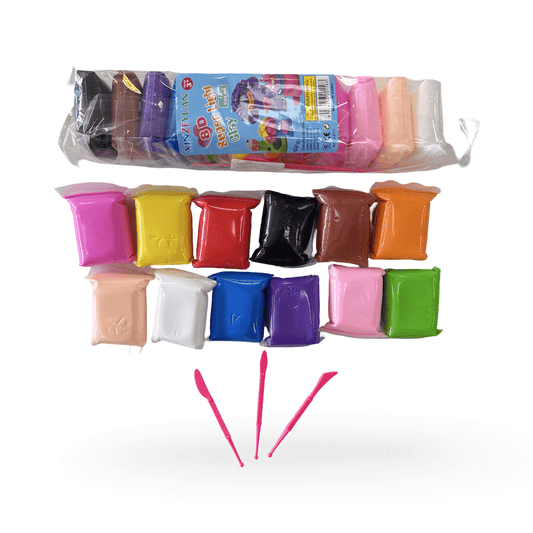 Plastilina colorata pernute "110GR" (12 buc/set) En-gross