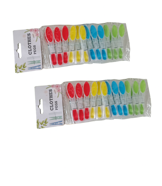 Carlige Silicon Pentru Rufe Color (12 buc/set) En-gross