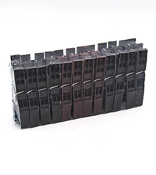 Carlige plastic de rufe negre "cleste" (24 buc/set) engross